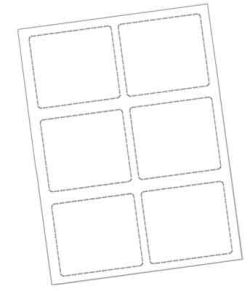 Perforated Card Stock - 3 x 3 Insert Size