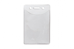 Anti-Print Transfer Vertical Badge Holder for Data or Credit Card Size, Lot/100