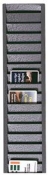 Vertical All-Metal ID Badge Rack, 40 cards